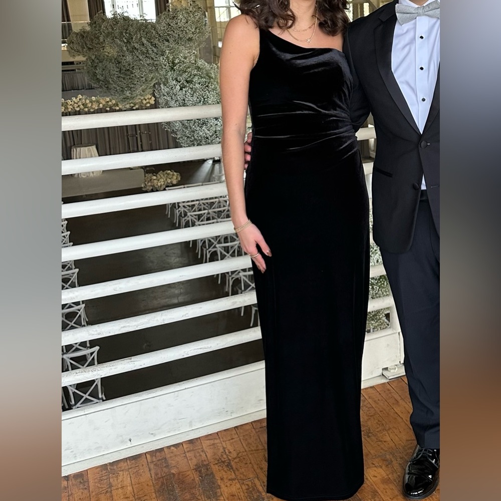 Revelry Elegant Black Velvet Gown